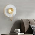 thumbnail image 4 of Fichiouy Wall Light Modern Metal+Glass Wall Lamp Bedroom Decor Home Decor For Living Room, 4 of 11