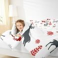 thumbnail image 4 of Manfei Rustic Reindeer Print Bedding Comforter Set, Christmas Snowflake Twin Comforter Sets, Teen Kid Boy Girl Reversible Bedding Set, Luxury Bedroom Decor, 2 Pieces, 4 of 8