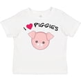 thumbnail image 3 of Inktastic I Love Piggies with Cute Pig Boys or Girls Toddler T-Shirt, 3 of 5