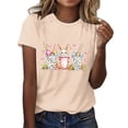 thumbnail image 3 of Blusas de Manga Corta para las Mujeres Divertida Impresión Cuello Redondo Camiseta Vintage, Blusas de Primavera para las Mujeres, 3 of 4