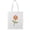 White, variant on Smartprints Cartoon Flower Smile Groovy Art Tote Bag - Image by Shutterstock, One Size Cotton Canvas Tote Bag