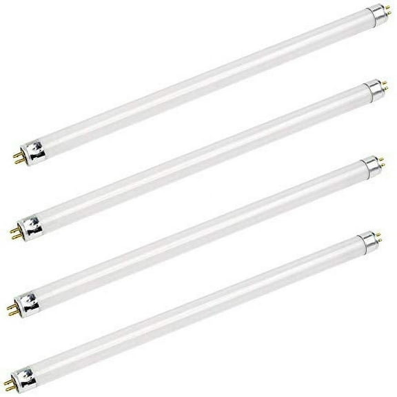 4 Pack F14T5/835 14W 22 Inch T5 Fluorescent Tube Light Bulb 3500K Warm White Mini Bi-Pin (G5) Base Straight Tube Light Bulb