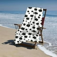 thumbnail image 4 of PHYHOO Black and White Print Microfiber Sand Free Beach Towel Oversized for Pool Swimming Bathroom Beach Towel 30x60in, 4 of 8