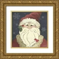 thumbnail image 1 of Phillips, Anita 12x12 Gold Ornate Wood Framed with Double Matting Museum Art Print Titled - Santa, 1 of 4