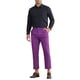 thumbnail image 2 of Pantalones recortados ajustados para hombre Inspire Chic, con pliegues en la parte delantera, de longitud hasta el tobillo, talla 38, color púrpura, 2 of 5