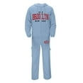 thumbnail image 3 of Sweatsuits For Men Big And Tall, Men's Tracksuits 2 Piece Outfit Casual Long Sleeve Outfits Lounge Sets Cropped Hoodie Sweatshirt and Sweatpants (XXXL,Light Blue), 3 of 3