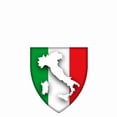thumbnail image 3 of CafePress - Italian Flag Crest T Shirt - Men's Classic Cotton T-Shirts, 3 of 3
