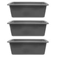 thumbnail image 1 of Raindrops 3pcs Plastic Rectangular Tub Grey for Convenient Use in Outdoor Gatherings, 1 of 8