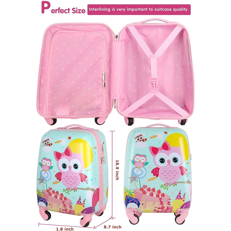 Owl hard shell suitcase sale