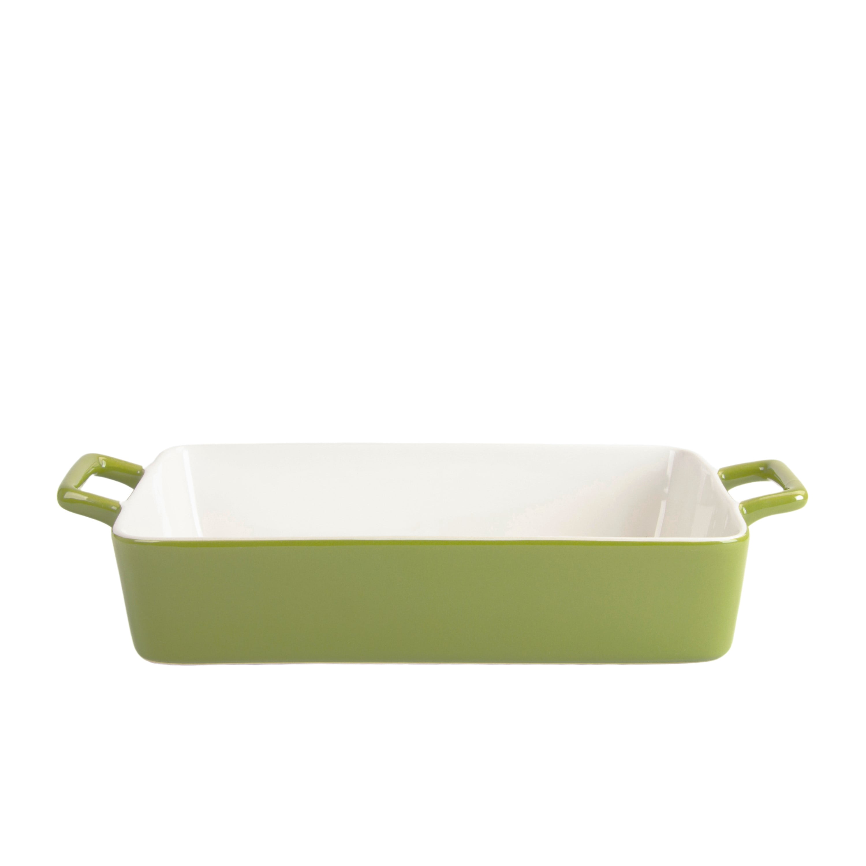 10 Strawberry Street Nested Stoneware Bakeware with Handles, Set of 3, Multi Color
