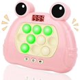 thumbnail image 1 of Máquina de juego de empuje rápido para niños, golpear topos, lógica de pensamiento basada en música, concentración, juguetes para niños de descompresión, 1 of 1
