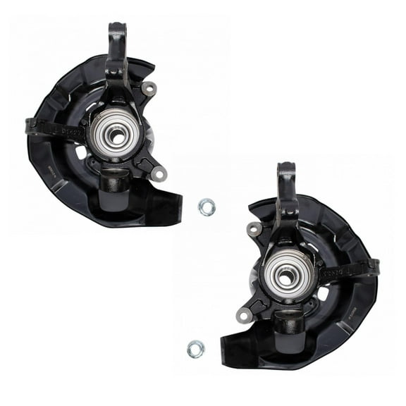 TRQ Complete Wheel Hub Bearing & Steering Knuckle Assembly Pair for Highlander BHA34232 Fits select: 2004-2007 TOYOTA HIGHLANDER
