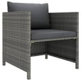 thumbnail image 5 of vidaXL 8 Piece Garden Lounge Set with Cushions Poly Rattan Grey, 5 of 5