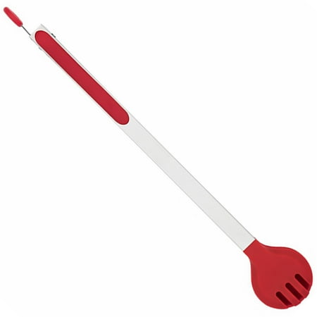 1PC Heat-resistant Food Clips Anti-slip Handle Bread Clips Silicone Grill Food Tong Stainless Steel BBQ Bread Tongs Long Handle Dining Room Serving Clips for Cooking Kitchen