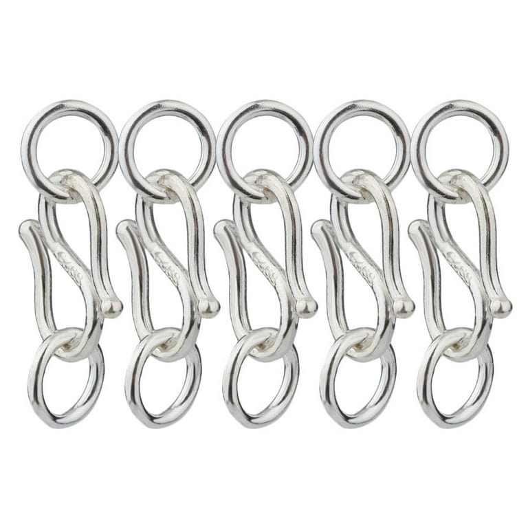 5pcs Silver S Hook Bracelet Clasp Necklace Jewelry Clasp for DIY Jewelry  Making 