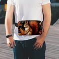 thumbnail image 7 of Squirrel Lightweight Adjustable Extension Strap Unisex Fanny Pack Waist Pack Cross Body Bag, 7 of 7