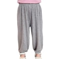 thumbnail image 2 of XinLfly Kids' Breathable Quick Dry Ice Silk Pants,Unisex Loose Anti-Mosquito, Sun Protection, Elastic Waist, Cuffed Ankles,Gray,12M, 2 of 6
