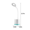 thumbnail image 3 of Kezqiaxn Office Desk Lamps for Home Office Led Smart Touches Lantern Bedside Table Lamp with Pen Organizer, Student Eye Protection Study Lights, Suitable for Bedrooms and Dormitories Green, 3 of 9
