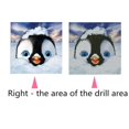 thumbnail image 2 of Pingüino de pintura de diamantes DIY 5D, pintura de diamantes de imitación de cristal bordado de punto de cruz, arte artesanal para decoración de la pared del hogar 30x30cm Feliz Sencillez, 2 of 5