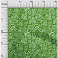 thumbnail image 2 of oneOone Polyester Spandex Forest Green Fabric Jacobean Floral Dress Material Fabric Print Fabric By The Yard 56 Inch Wide, 2 of 4