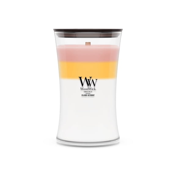 WoodWick Island Getaway Medium Hourglass Trilogy Candle