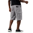 thumbnail image 4 of Dwellite Twill Cargo Shorts for Men Casual Classic Bermuda Shorts with Pockets Drawstring Comfort Big and Tall Pant Gray L, 4 of 5