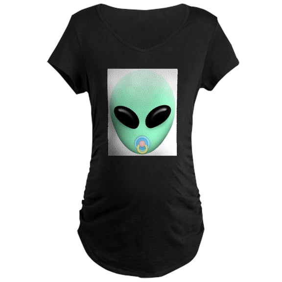 CafePress - Baby Alien Maternity T Shirt - Maternity Dark T-Shirt