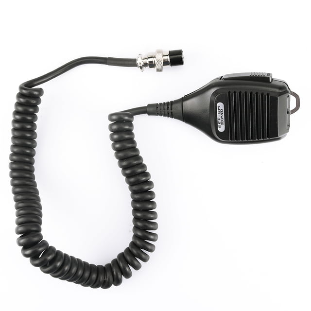 Micrófono de mano con altavoz de hombro para Kenwood Radio Walkie Talkie TS-480HX TM-231 TS-990S Redondo de 8 pines MC-43S Methold TX0605-00B