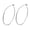 Silver, variant on 14K Gold Plated Large Hoop Earrings with Butterfly Clousre