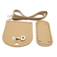 thumbnail image 3 of Guardoinrt Crochet Bag Bottom Base Crochet PU leather Bag Making Set for Handbag Tote Shoulder Khaki, 3 of 6