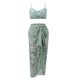 thumbnail image 3 of Gibobby Bañador de Bikini Conjunto de traje de baño con estampado sexy dividido para mujer(Verde de menta,G), 3 of 5