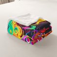thumbnail image 4 of Erosebridal Gamer Fleece Throw Blanket Throw 50"x60" Gaming Plush Blanket for Boys Girls Teens Modern Game Console Controller Sherpa Blanket Joystick Room Decor Purple Flannal Blanket, 4 of 6