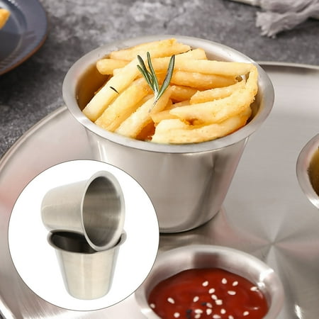 

SWETRACE Seasoning Bowls Stainless Steel 2Pcs 2.55X2.55X1.97in