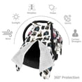 thumbnail image 5 of Daiia Cool Camera Pattern Car Seat Cover for Babies, Mom Nursing Covers Breastfeeding Scarf, Multi Use Infant Carseat Canopy for Newborn Carrier/Stroller, 5 of 9