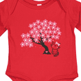 thumbnail image 4 of Inktastic Japanese Cherry Tree Kitty Cat Girls Long Sleeve Baby Bodysuit, 4 of 5