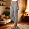 thumbnail image 4 of Kezqiaxn Sweat Pants for Womens Fashion Elastic Waist Warm Casual Trousers Womens Sweatpants Fall Winter Clothes, 4 of 7