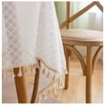 thumbnail image 3 of Nvzi Lace Tablecloth Rectangular Table Cover for Kitchen Dinning Wedding Party Decoration -SIZE B:35*35inch,White A, 3 of 4