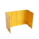 thumbnail image 2 of Parabrisas plegable para estufa de 8 placas, accesorio para acampar al aire libre, protección contra el viento a gas para cocinar (amarillo), 2 of 13