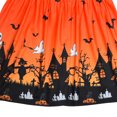 thumbnail image 5 of UACY Girls Hallo-ween Lightweight Pumpkin Dress Toddler Kids Girls Fly Sleeves Cartoon Hallo-ween Pumpkins Prints Custome Princess Dress(Red,2-3 Years), 5 of 7