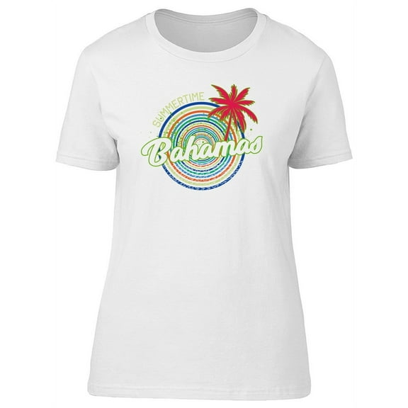 Summertime Tropical Bahamas T-Shirt Women -Image by Shutterstock, Female x-Large