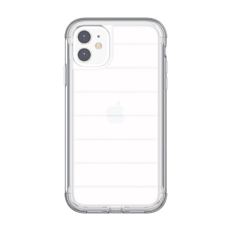 onn. Slim Rugged Phone Case for iPhone 11 / iPhone XR - Clear/Gray