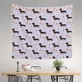 thumbnail image 2 of Xecao Dachshund Dog patten Tapestry 60x51 Inches Wall Hanging Poster Tapestry for Living Room Bedroom Home Decor, 2 of 6