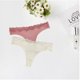 thumbnail image 1 of Tanga para mujer, bragas transparentes de tiro bajo con espalda en T Tanga de encaje sin costuras de algodón para mujer (2 piezas), 1 of 5