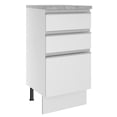 thumbnail image 1 of Mostrador Madesa Glamy 40 cm 3 Cajones Blanco, 1 of 5