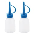 thumbnail image 1 of Soporte para botellas de tinta de impresora de plástico transparente blanco y azul de 30 ml, 2 piezas, 1 of 1