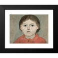 thumbnail image 2 of Tadeusz Makowski 18x14 Black Modern Framed Museum Art Print Titled - A Girl in an Orange Dress (1922), 2 of 5