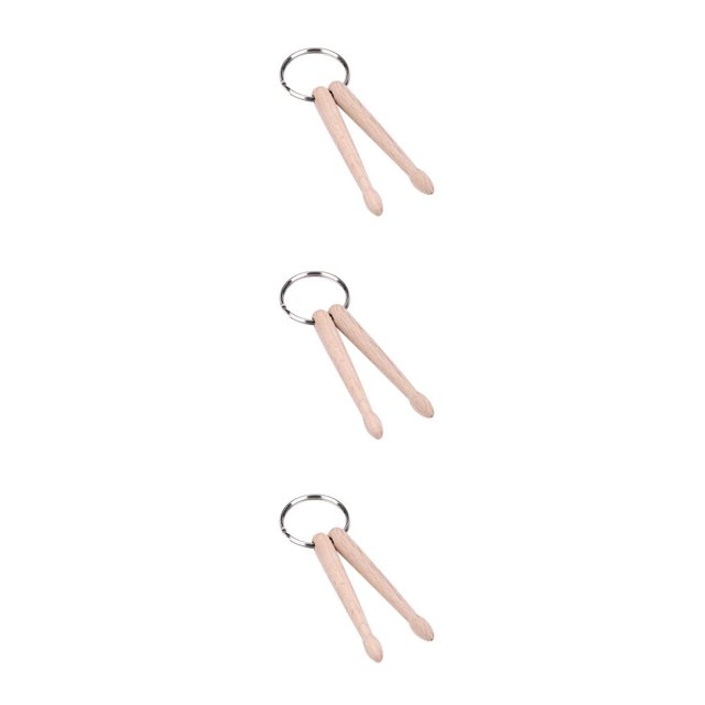 sweethay Baquetas de tambor Llavero Instrumento de percusión de madera Llavero Llaveros Llavero de moda Regalos de cumpleaños Accesorio 2 Type1 NO1
