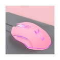 thumbnail image 2 of Wired Mouse Sensitive Plug Play Ergonomic Type-C 3200DPI Desk Mouse for MacBook Pro - Pink, 2 of 5