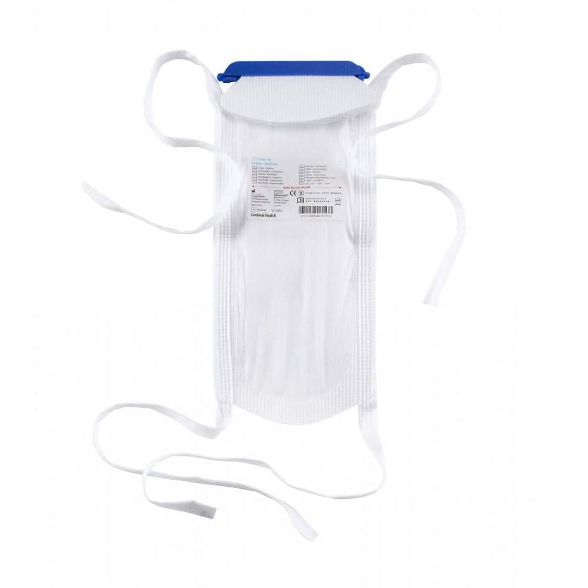 Cardinal Health Ice Bag, 3-Layer Fabric, Clamp Closure/Tie Straps, Reusable, Large (6.5 Inches x 14 Inches), 50 Count