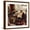 Brown Frame, variant on Art.com Saying Grace, November 24,1951 Giclee Print by Norman Rockwell, 16" x 16"